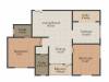 Land Hill Point III (2BHK+2T (971 sq ft) 971 sq ft)