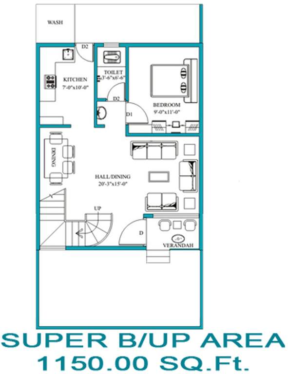 Neel Neel Vihar Villas (3BHK+3T (1,150 sq ft) 1150 sq ft)