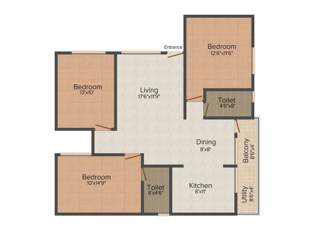 Vijayalakshmi Enclave (3BHK+2T (1,370 sq ft) 1370 sq ft)