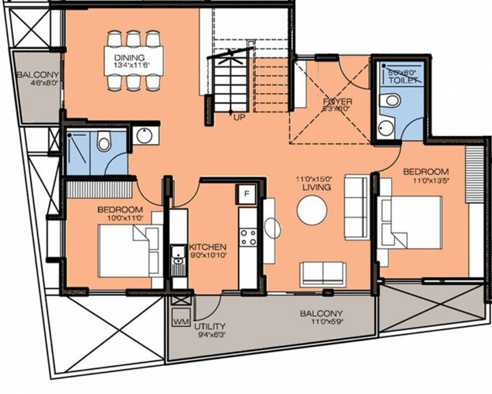 Landmark Green County (3BHK+3T (2,205 sq ft) 2205 sq ft)