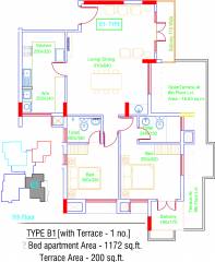 Creations Clarion (2BHK+2T (1,172 sq ft) 1172 sq ft)