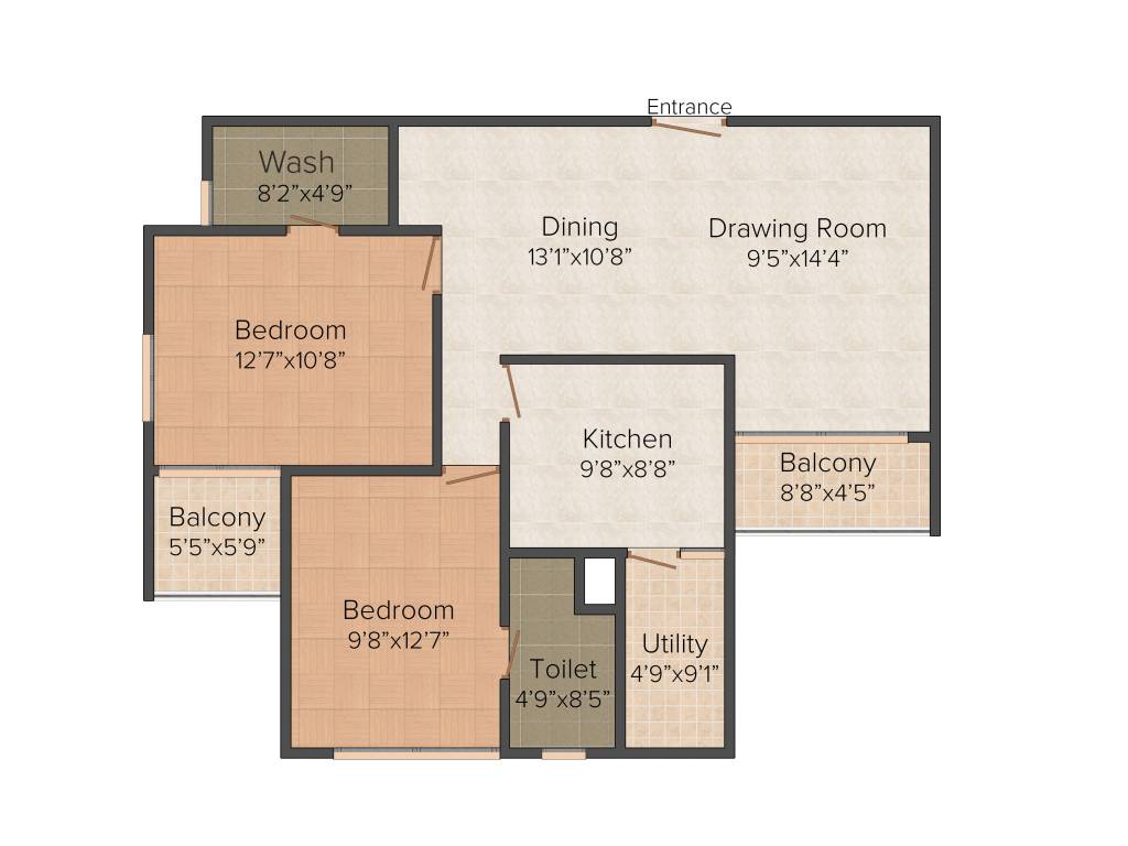 Kalyan Nexus (2BHK+2T (1,173 sq ft) 1173 sq ft)