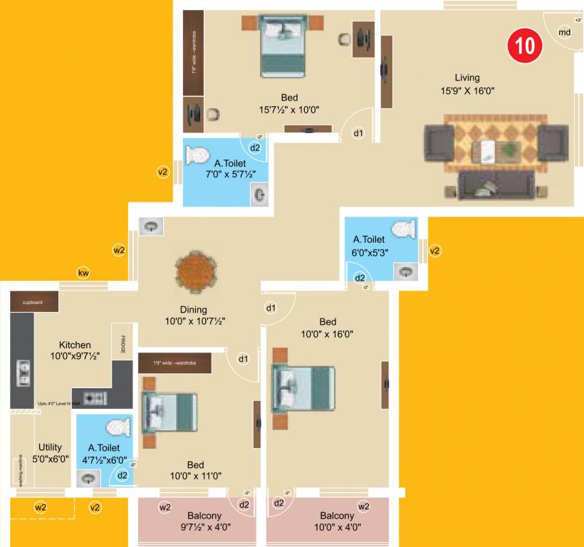 Sree Daksha Aashritha (3BHK+3T (1,675 sq ft) 1675 sq ft) Sree Daksha Aashritha (3BHK+3T (1,675 sq ft) 1675 sq ft)
