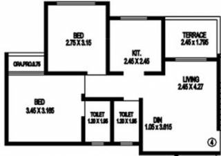 Patel Elysium (2BHK+2T (845 sq ft) 845 sq ft) Patel Elysium (2BHK+2T (845 sq ft) 845 sq ft)