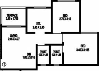 Patel Elysium (2BHK+2T (870 sq ft) 870 sq ft) Patel Elysium (2BHK+2T (870 sq ft) 870 sq ft)