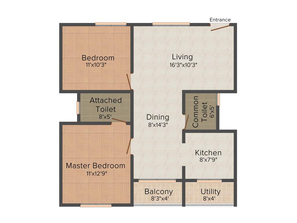 Shivaganga Vallabha (2BHK+2T (1,020 sq ft) 1020 sq ft)