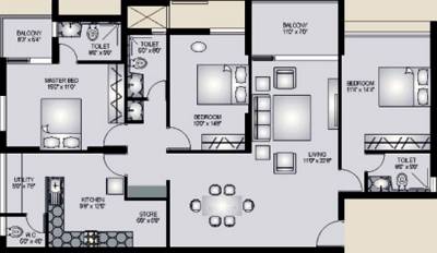 Rose Falnir Terraces (3BHK+4T (1,800 sq ft) 1800 sq ft)