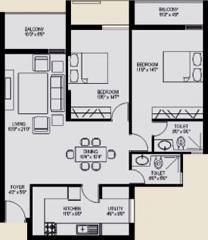 Rose Falnir Terraces (2BHK+2T (1,295 sq ft) 1295 sq ft)