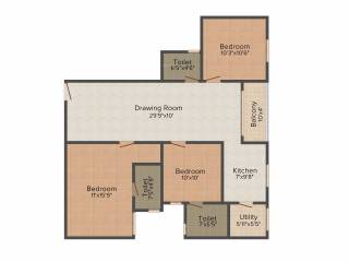 Nithya Gardens (3BHK+3T (1,264 sq ft) 1264 sq ft) Nithya Gardens (3BHK+3T (1,264 sq ft) 1264 sq ft)