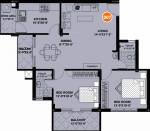 Floor Plan (2BHK+2T (1,035 sq ft) 1035 sq ft) Marwa De Marvella Floor Plan (2BHK+2T (1,035 sq ft) 1035 sq ft)