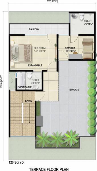  greens-2-villa Floor Plan Terrace Floor Plan