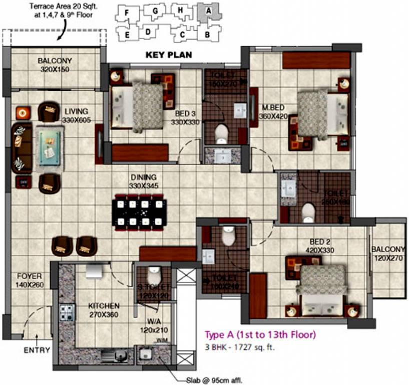 SFS Avenue (3BHK+4T (1,727 sq ft) 1727 sq ft) SFS Avenue (3BHK+4T (1,727 sq ft) 1727 sq ft)