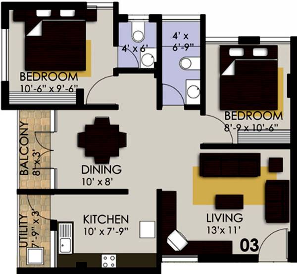 Globus Builders Vishal Avenue (2BHK+2T (850 sq ft) 850 sq ft) Globus Builders Vishal Avenue (2BHK+2T (850 sq ft) 850 sq ft)