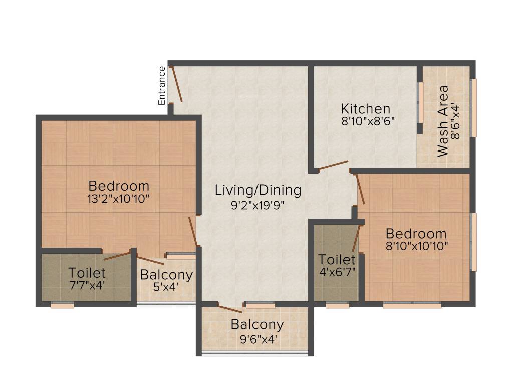 Alba Monarch (2BHK+2T (1,011 sq ft) 1011 sq ft) Alba Monarch (2BHK+2T (1,011 sq ft) 1011 sq ft)