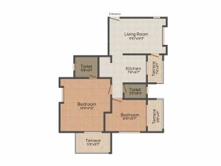 Delights Deep Varsha (2BHK+2T (989 sq ft) 989 sq ft) Delights Deep Varsha (2BHK+2T (989 sq ft) 989 sq ft)