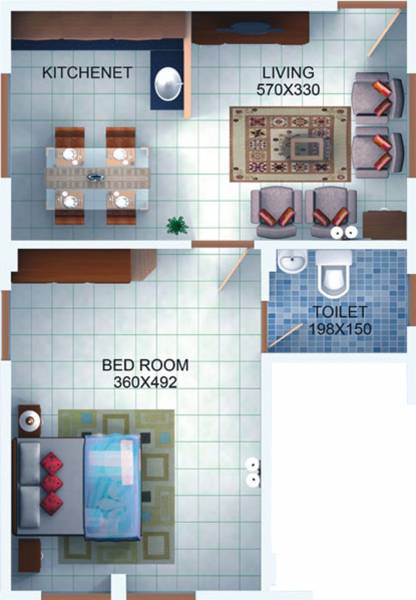 Motif Builders And Developers Grand View (1BHK+1T (612 sq ft) 612 sq ft)