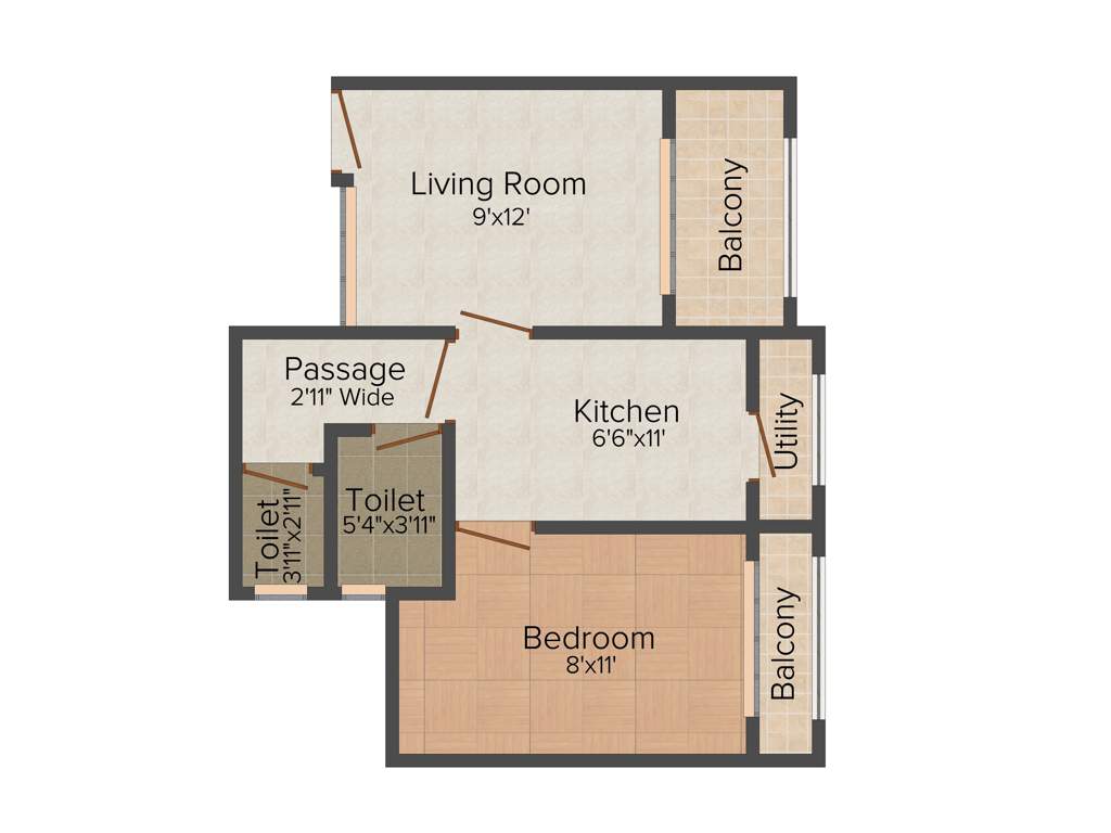 Shree Samarth Guru Brahma (1BHK+1T (585 sq ft) 585 sq ft)