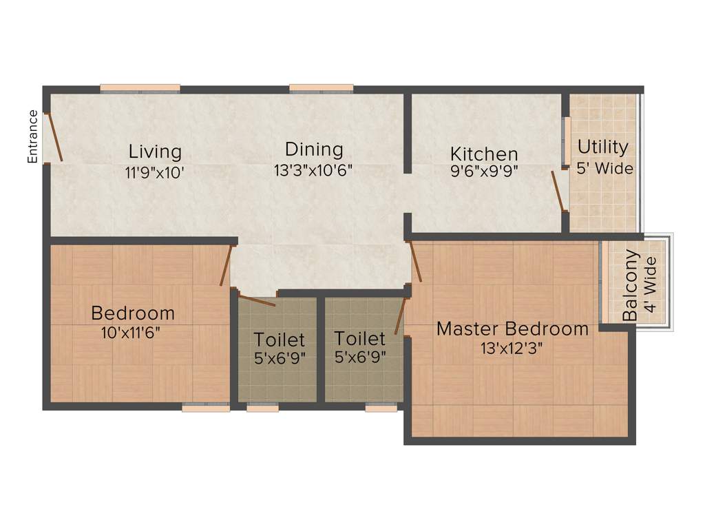AK Builders and Developers Madhuram (2BHK+2T (1,079 sq ft) 1079 sq ft)