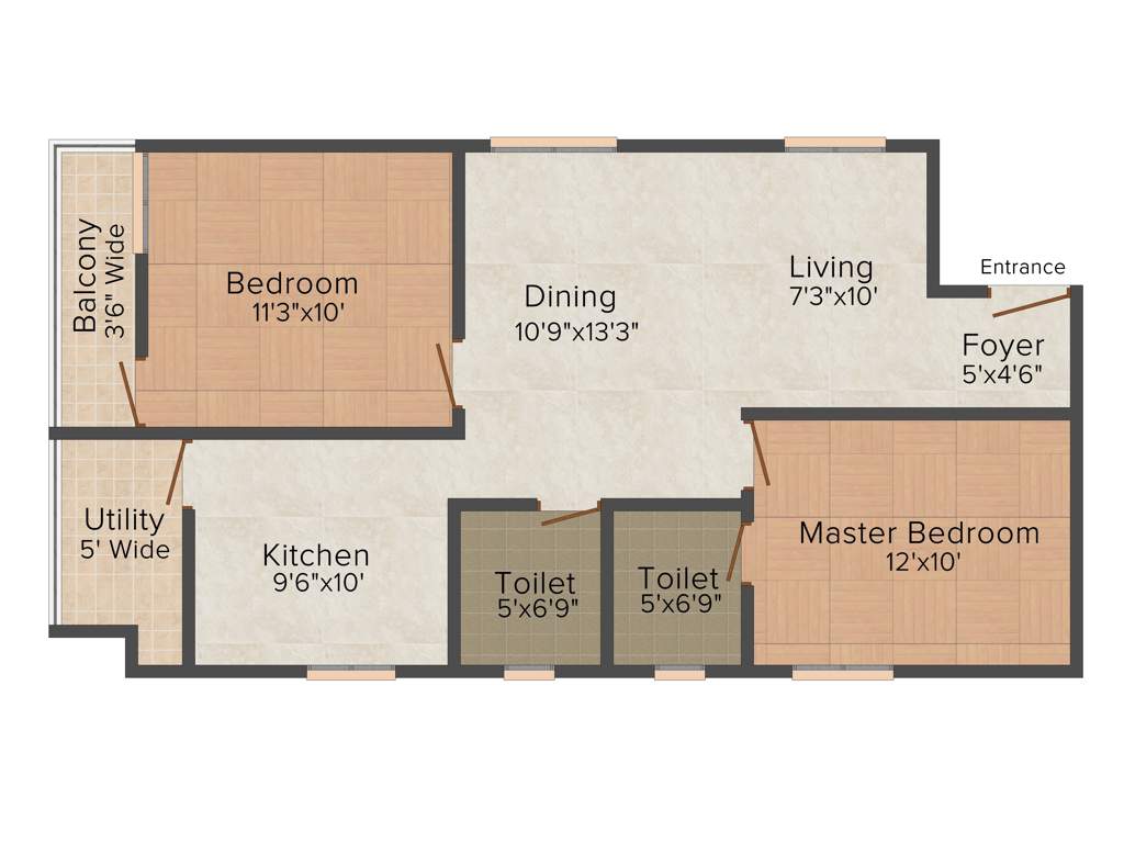 AK Builders and Developers Madhuram (2BHK+2T (1,086 sq ft) 1086 sq ft)