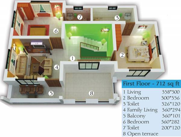 Sunshell The Sun Courtyard (3BHK+3T (1,540 sq ft) 1540 sq ft) Sunshell The Sun Courtyard (3BHK+3T (1,540 sq ft) 1540 sq ft)