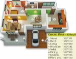 Sunshell The Sun Courtyard (3BHK+3T (1,540 sq ft) 1540 sq ft) Sunshell The Sun Courtyard (3BHK+3T (1,540 sq ft) 1540 sq ft)