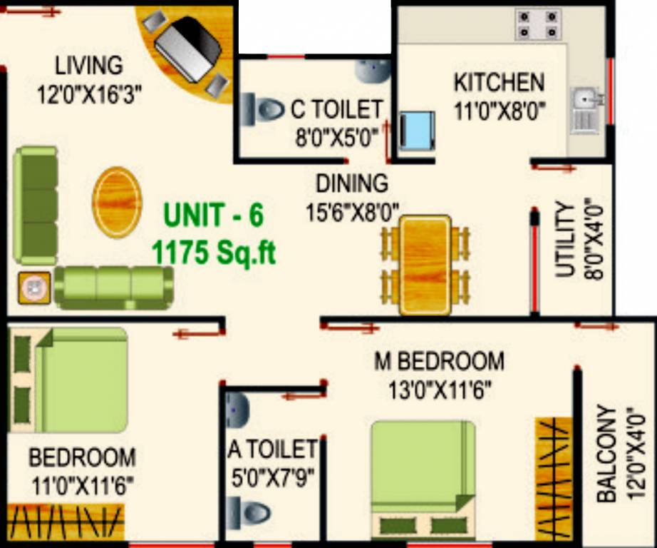 Siri Skanda Enclave (2BHK+2T (1,175 sq ft) 1175 sq ft) Siri Skanda Enclave (2BHK+2T (1,175 sq ft) 1175 sq ft)
