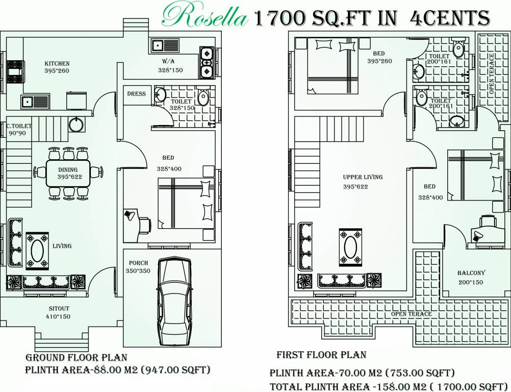 Mather Green Ranch (3BHK+3T (1,700 sq ft) 1700 sq ft)