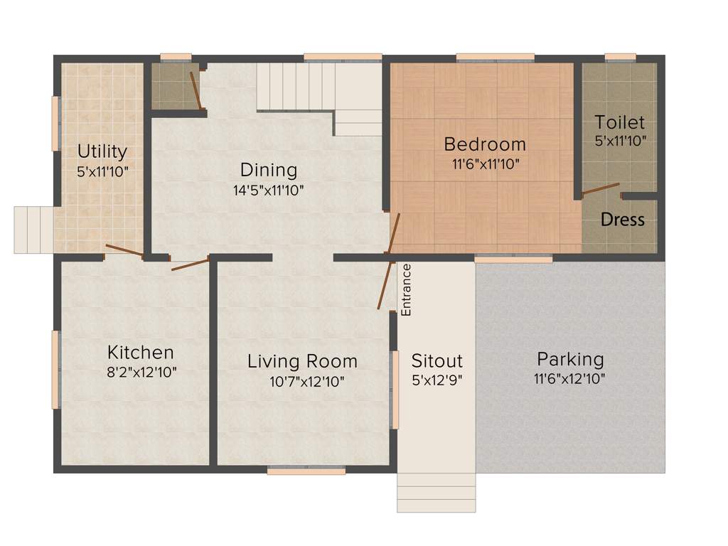 Mather Green Ranch (3BHK+4T (1,850 sq ft) 1850 sq ft)
