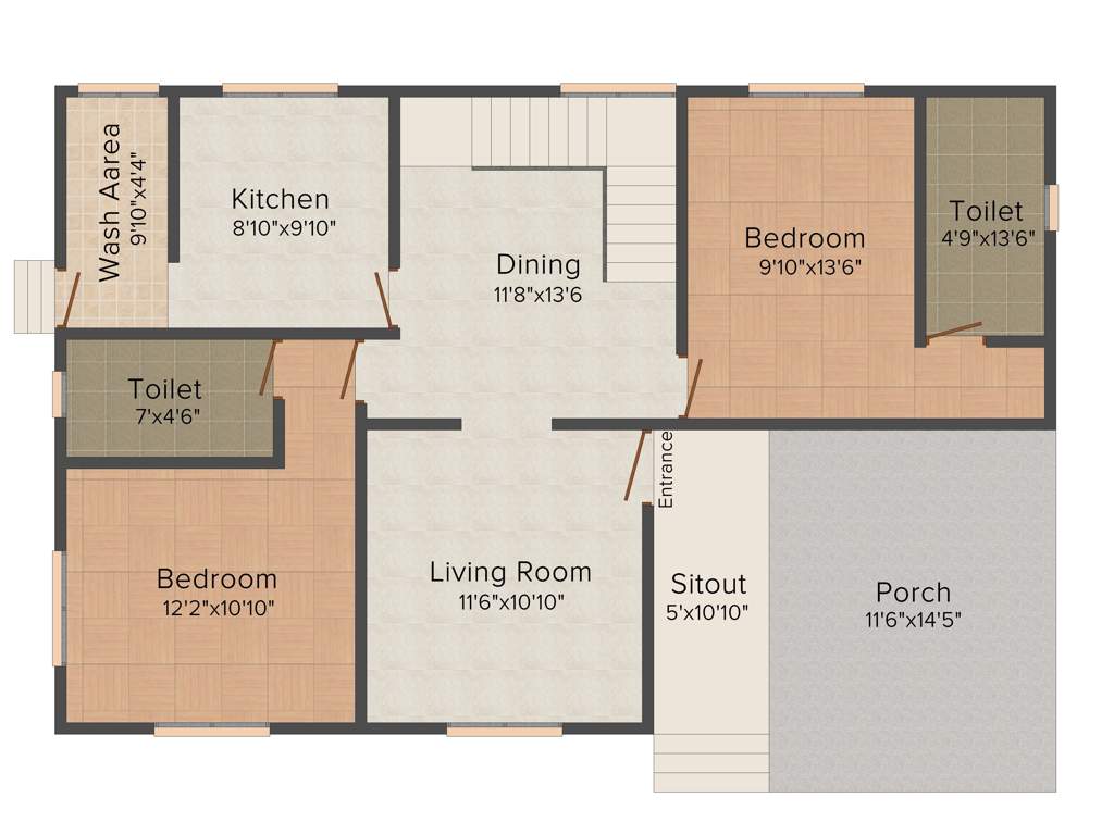 Mather Green Ranch (4BHK+4T (2,000 sq ft) 2000 sq ft)