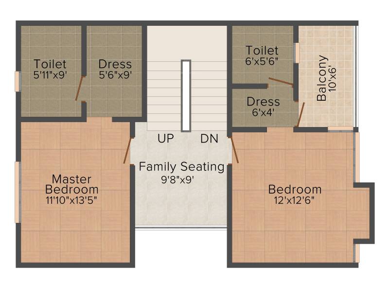 Leverage Greens Villa (3BHK+3T (1,720 sq ft) 1720 sq ft)