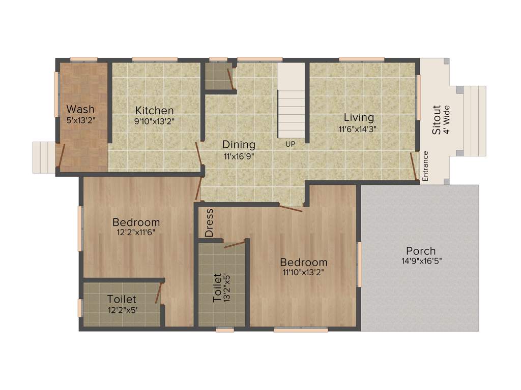 Mather Metro View (4BHK+4T (2,500 sq ft) 2500 sq ft)