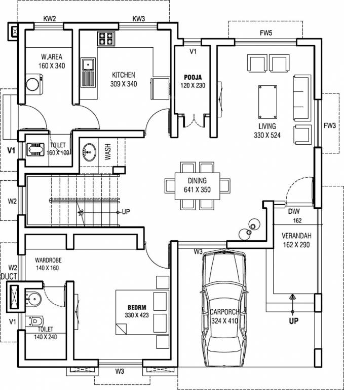 Creations India Developers Builders Infrastructures Cinthia Park (3BHK+3T (2,050 sq ft) + Pooja Room 2050 sq ft)