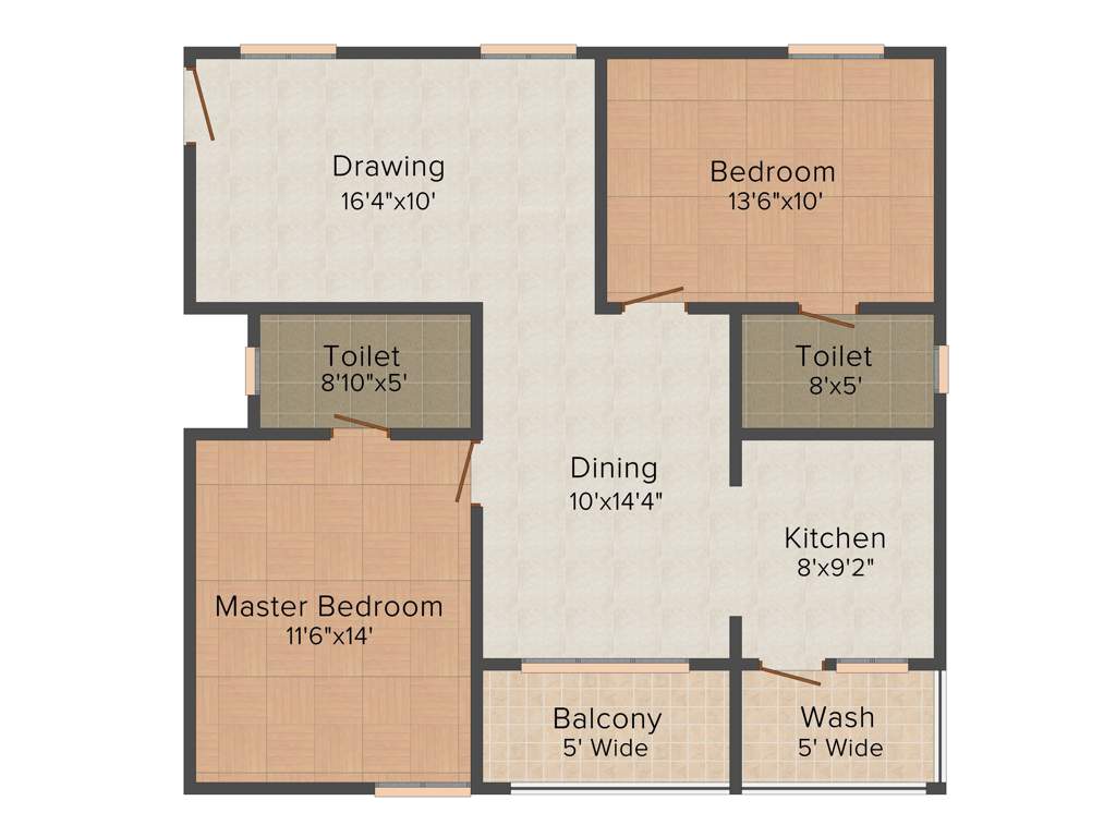 Srinidhi Sri Moonstone Park (2BHK+2T (1,150 sq ft) 1150 sq ft)