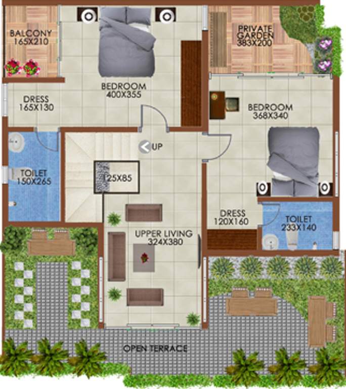 Mulberry Mystic Rose (4BHK+4T (2,730 sq ft) 2730 sq ft)