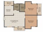 Navin Skanda (2BHK+2T (1,023 sq ft) 1023 sq ft)