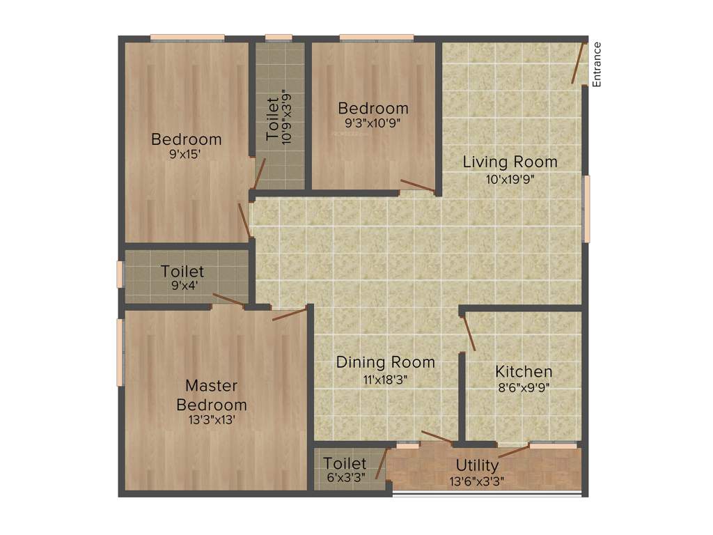 Pavan Classic (3BHK+3T (1,485 sq ft) 1485 sq ft)