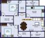 Salim Associates Nandanam Paradise Floor Plan (2BHK+2T (943 sq ft) 943 sq ft)