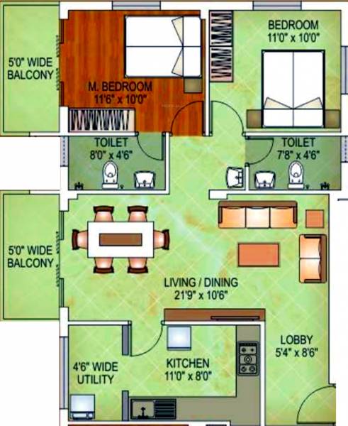 Divakar Diya Residency (2BHK+2T (1,090 sq ft) 1090 sq ft) Divakar Diya Residency (2BHK+2T (1,090 sq ft) 1090 sq ft)