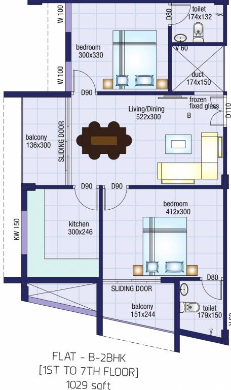 Salim Nandanam Haven (2BHK+2T (1,029 sq ft) 1029 sq ft) Salim Nandanam Haven (2BHK+2T (1,029 sq ft) 1029 sq ft)