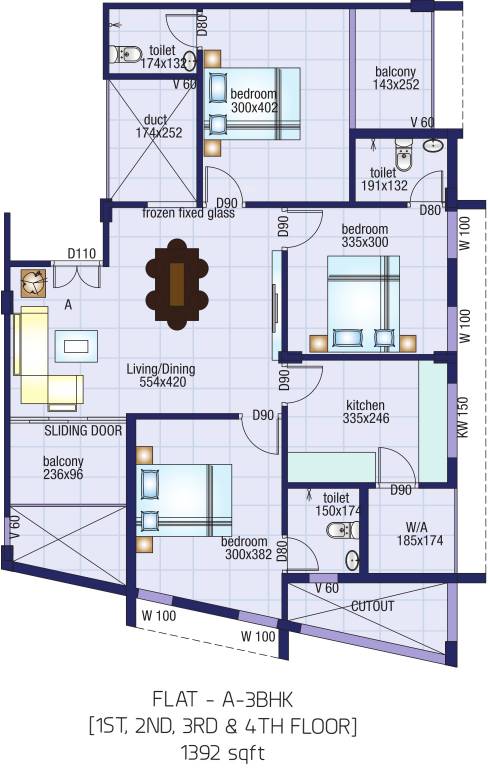 Salim Nandanam Haven (3BHK+3T (1,392 sq ft) 1392 sq ft) Salim Nandanam Haven (3BHK+3T (1,392 sq ft) 1392 sq ft)