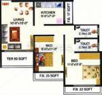 Meghna Heights (2BHK+2T (1,088 sq ft) 1088 sq ft)
