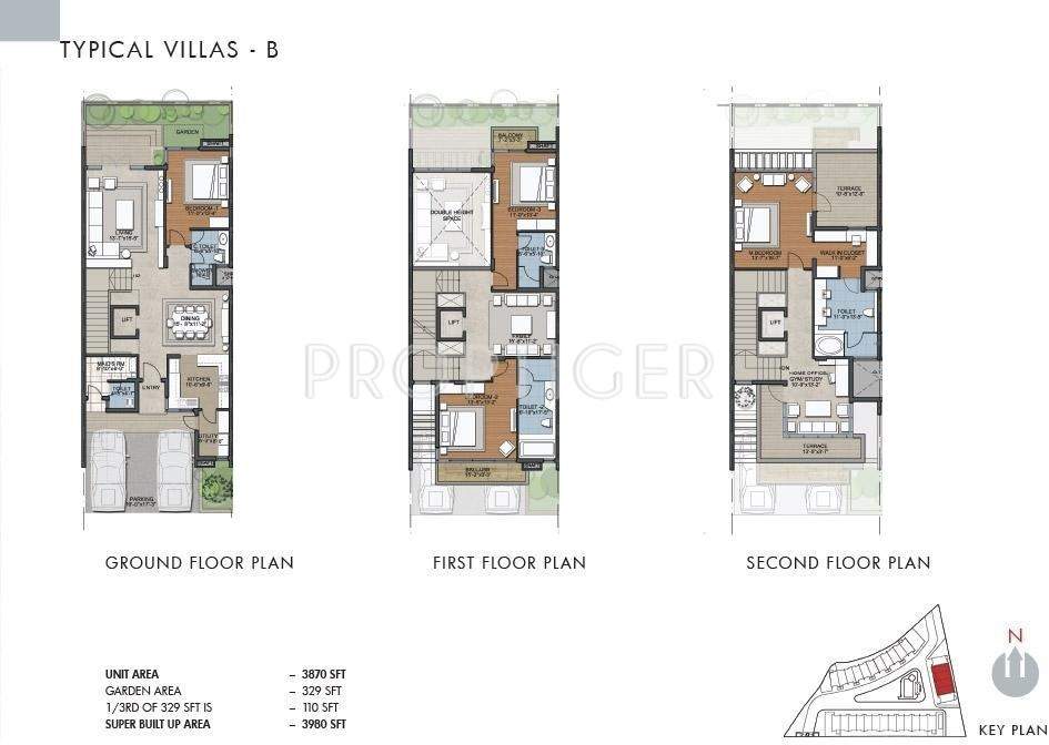 Prestige Tech Vista (4BHK+4T (3,980 sq ft) + Servant Room 3980 sq ft)
