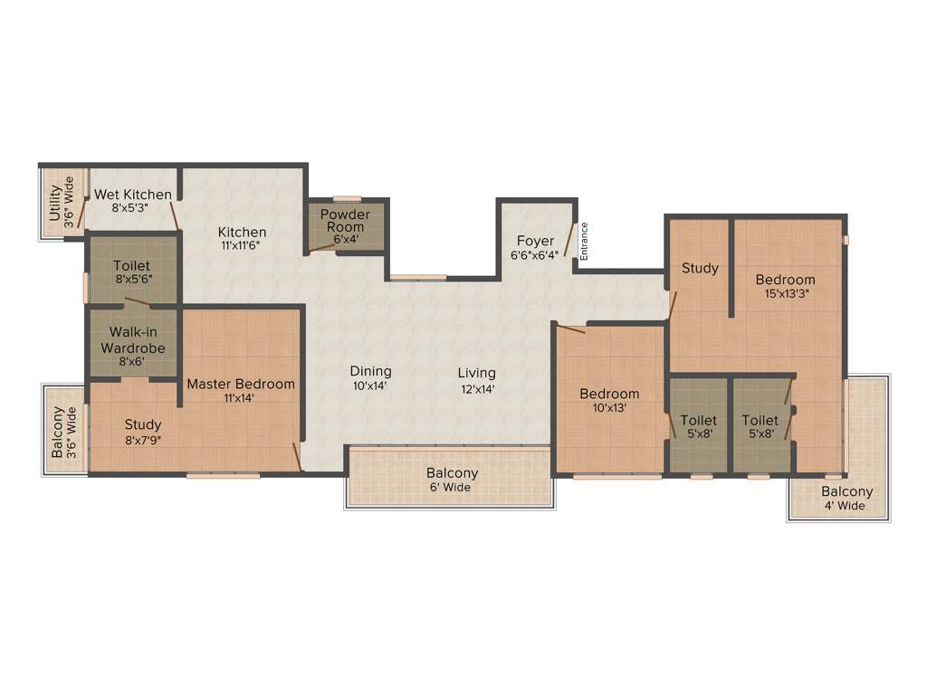 White Lotus Tamara (3BHK+3T (2,692 sq ft) 2692 sq ft)