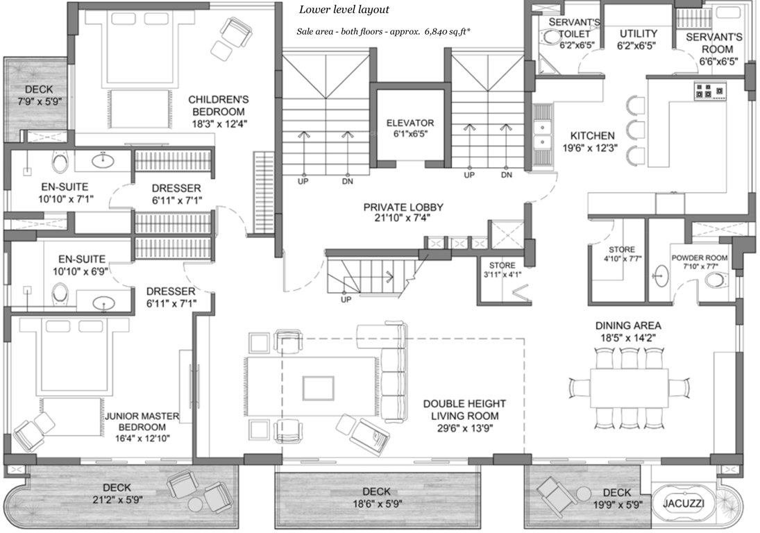 Ceear The Hamlet (4BHK+5T (6,840 sq ft) Servant Room 6840 sq ft)