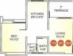 Suyog Saffron (2BHK+2T (930 sq ft) 930 sq ft)