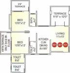 Suyog Saffron (2BHK+2T (1,010 sq ft) 1010 sq ft)