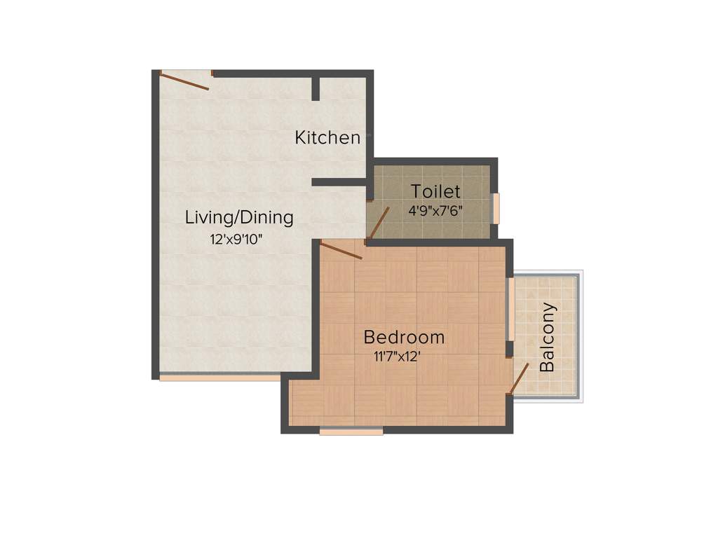 Ittina Mahavir (1BHK+1T (408 sq ft) 408 sq ft)