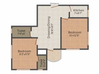 Lucky 6 Panchanantala Lane (3BHK+3T (900 sq ft) 900 sq ft)