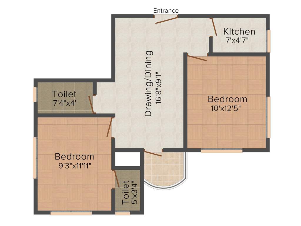 Lucky 6 Panchanantala Lane (3BHK+3T (900 sq ft) 900 sq ft)