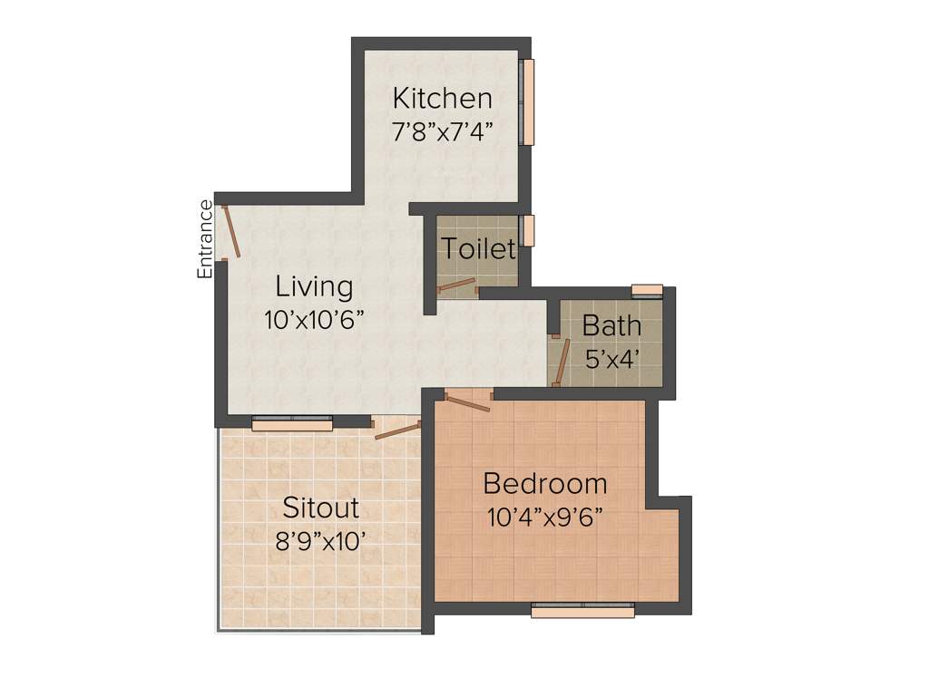 Vastushodh Anandgram Bhandgaon (1BHK+1T (540 sq ft) 540 sq ft)